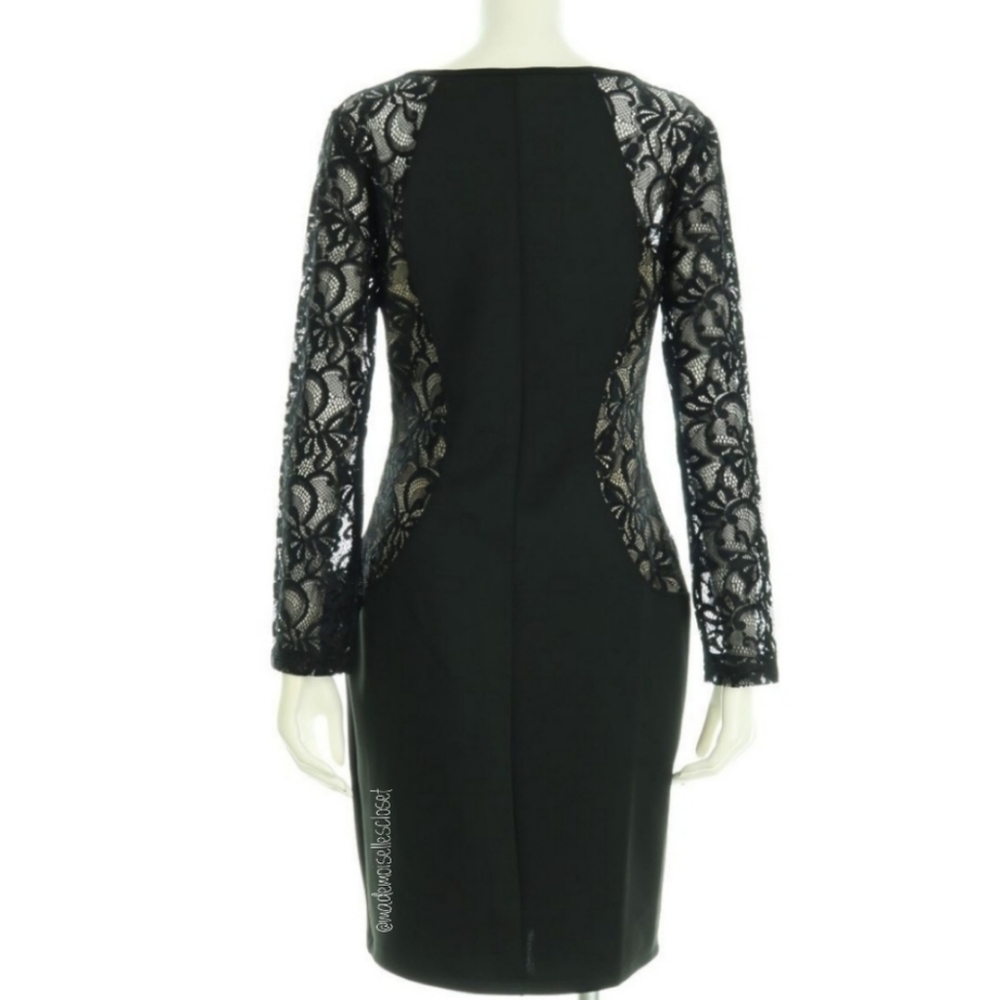 BLACK SEXY COCKTAIL DRESS SZ 6 - Picture 4 of 5